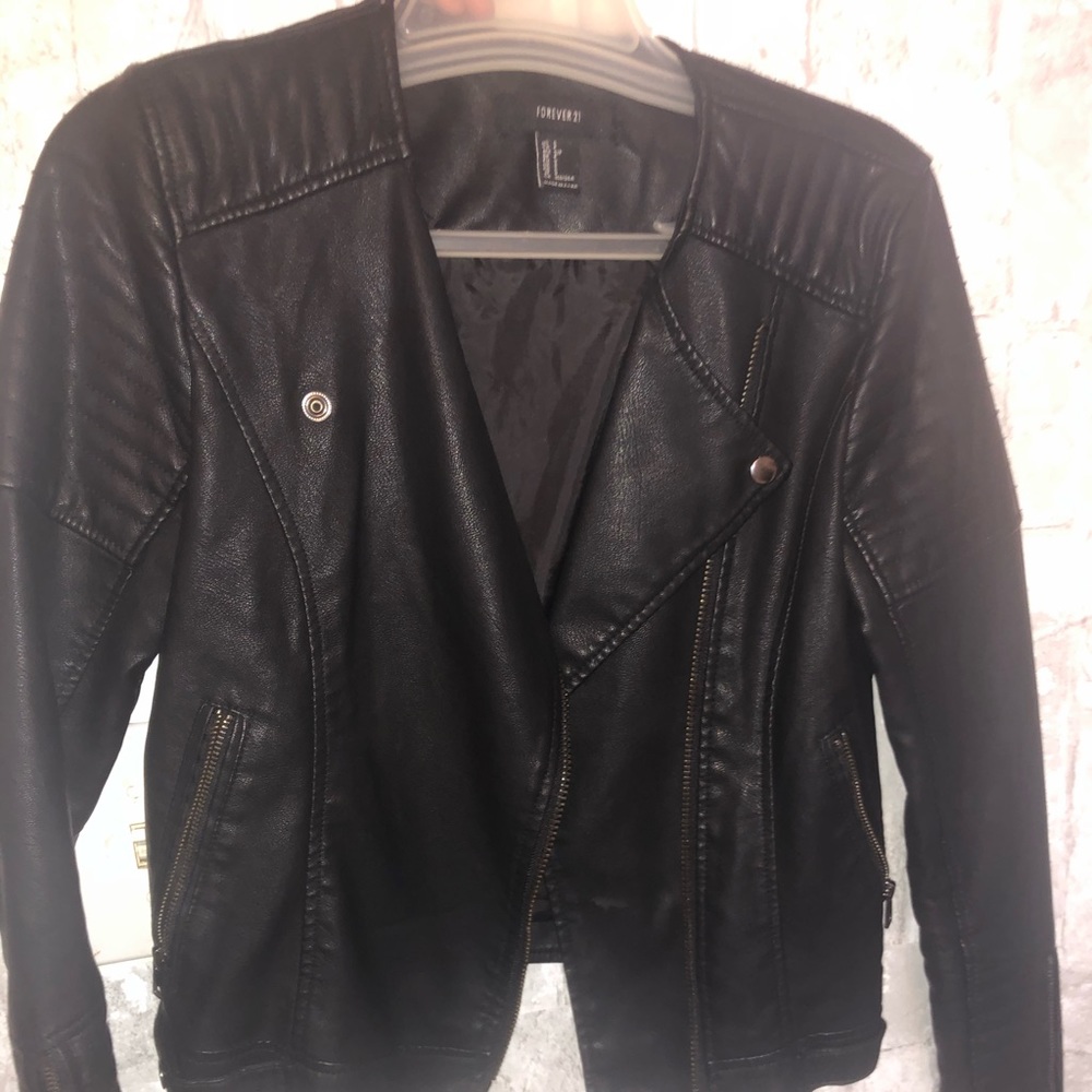 Forever 21 Black Leather Jacket
